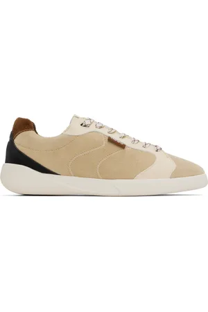HUGO BOSS Beige Suede Sneakers