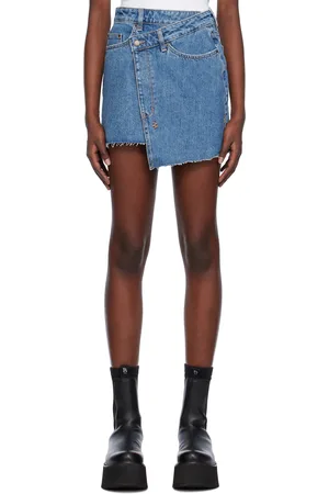 KSUBI Blue Rap Denim Miniskirt