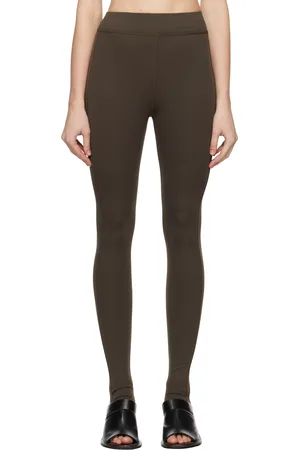 LEMAIRE Brown Second Skin Jersey Leggings