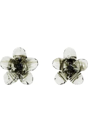 Levens Jewels Black Hibiscus Earrings