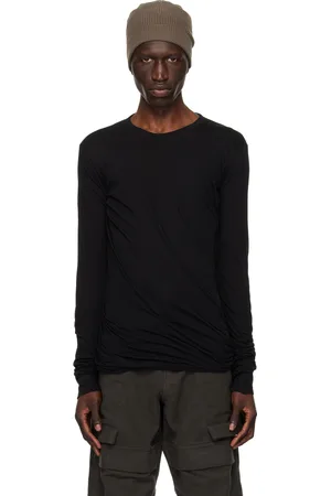 Rick Owens Black Porterville Double Long Sleeve T-Shirt