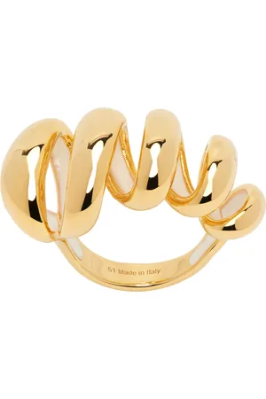 Lanvin Gold Melodie Ribbon Ring