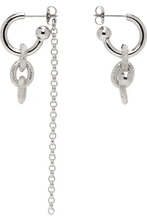 Justine Clenquet Silver Blake Earrings