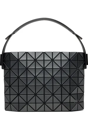 Issey Miyake Gunmetal Baguette Metallic Bag