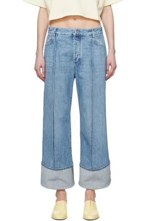 Bottega Veneta Blue Curved Jeans