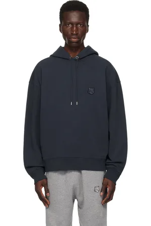Maison Kitsuné Navy Bold Fox Head Hoodie