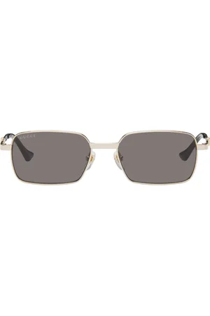 Gucci Gold Rectangular Sunglasses