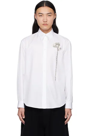 Simone Rocha White Classic Embellished Shirt