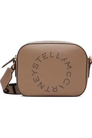 Stella McCartney Taupe Logo Camera Bag