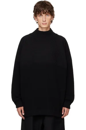 JAN JAN VAN ESSCHE Black O-Project Sartuul Sheep Yarn Sweater