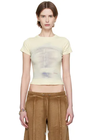 ECKHAUS LATTA Off-White Lapped Baby T-shirt