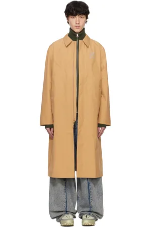 Maison Margiela Tan Salomon Edition Outerwear Trench Coat