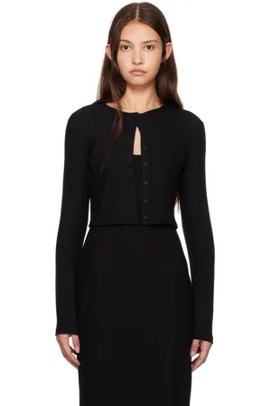 Leset Black Lauren Crop II Cardigan