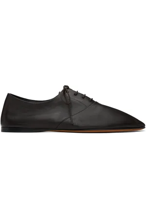 The Row Brown Awar Lace-Up Oxfords