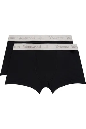 Vivienne Westwood Two-Pack Black Logo Boxer Briefs