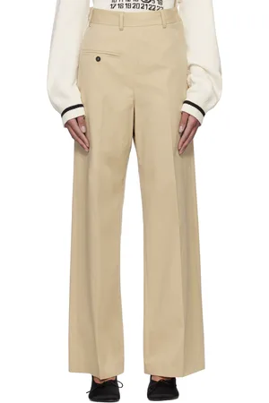 Maison Margiela Tan Tailoring Twisted Trousers