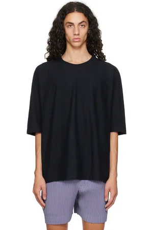 Issey Miyake Black Release-T Basic T-Shirt