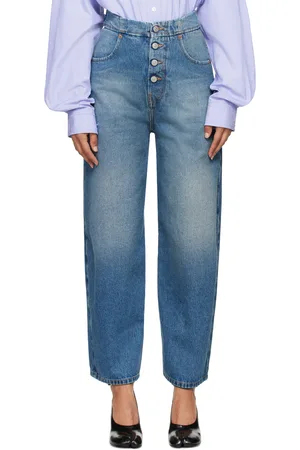 Maison Margiela Blue Straight-Leg Jeans