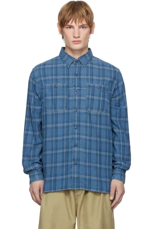Ralph Lauren Indigo Plaid Double-Faced Work Shirt