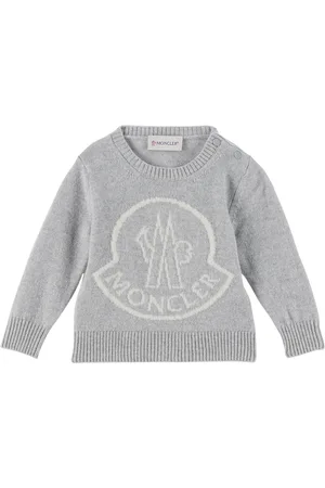 Moncler Baby Gray Jacquard Sweater