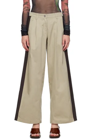 OPEN YY Beige Baggy Trousers