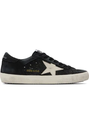 Golden Goose Black Super-Star Double Quarter Sneakers