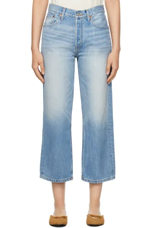 RE/DONE Blue Coated Jeans
