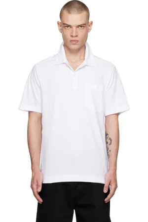 DRIES VAN NOTEN White Spread Collar Polo