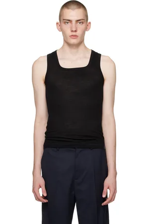 Filippa K Black Sheer Tank Top
