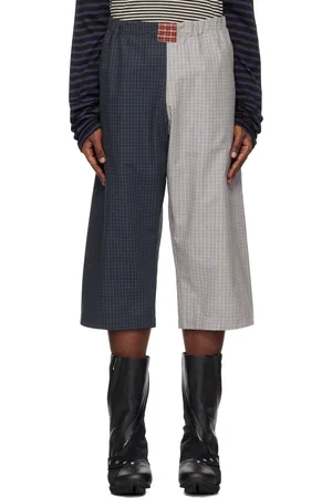 SC103 SSENSE Exclusive Blue & Gray Courrier Shorts