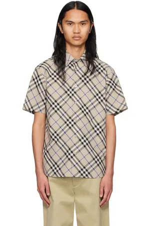 Burberry Gray Check Shirt