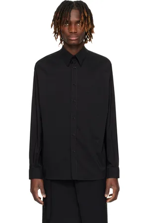 Maison Margiela Black Poplin & Satin Shirt