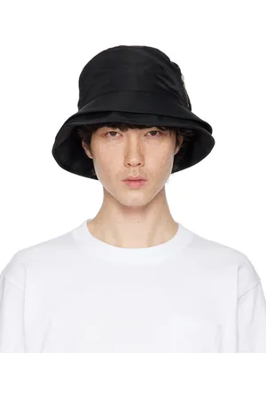 SACAI Black Pocket Double Brim Hat