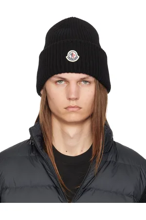 Moncler Black Wool & Cashmere Beanie