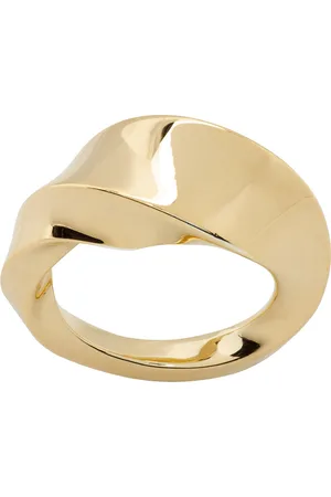 Bottega Veneta Gold Twist Ring