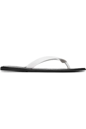 The Row White Beach Flip Flops