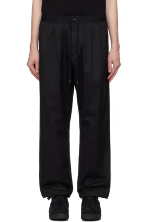 NEIGHBORHOOD Black Baggy Silhouette Easy Trousers