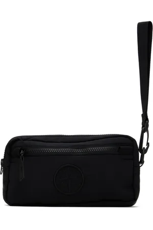 Stone Island Black Nylon Metal Detachable Pouch