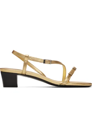 Paloma Wool Gold Mara Heeled Sandals