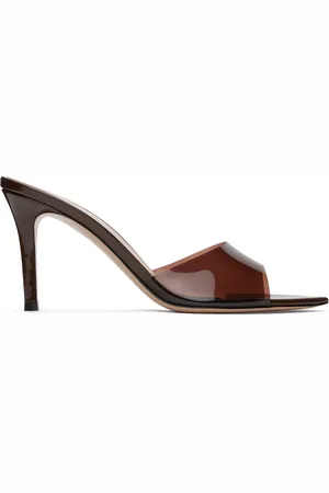 Gianvito Rossi Brown Elle 85 Heeled Sandals