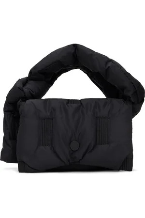 Issey Miyake Black Square Cushion Bag