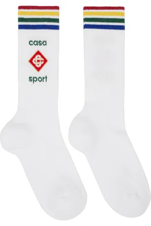 Casablanca White Casa Sport Socks