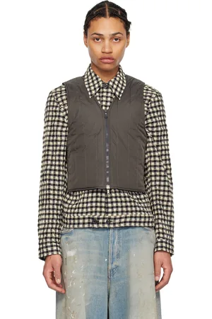 OUR LEGACY Brown Quilt Liner Vest