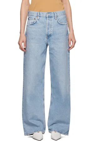AGOLDE Blue Low Slung Baggy Jeans