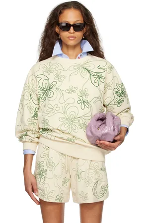 DRIES VAN NOTEN Off-White Embroidered Sweatshirt