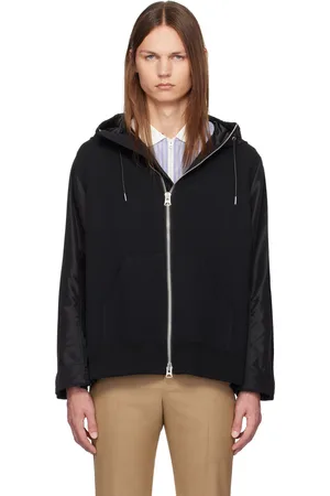 SACAI Black Paneled Hoodie