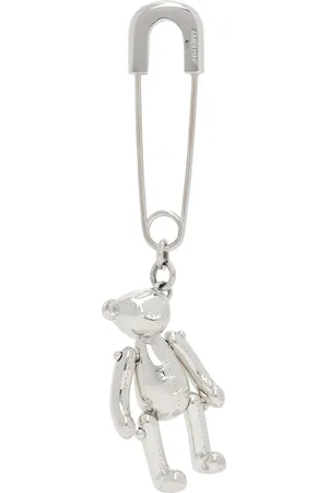 AMBUSH Silver Teddy Bear Charm Single Earring