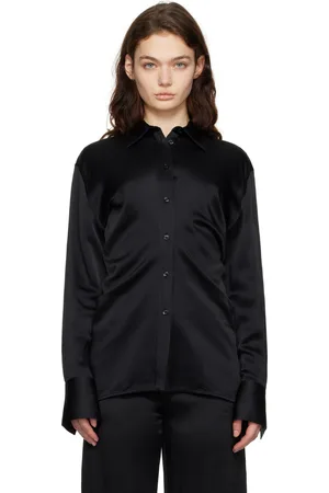 Totême Black Slouch Waist Shirt