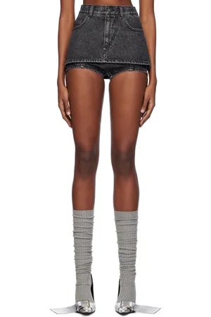 pushBUTTON SSENSE Exclusive Black Denim Skort