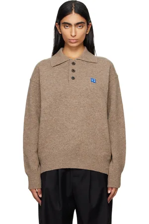 Ader Error Beige TRS Tag Knit 02 Polo